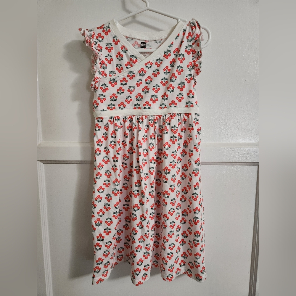 Tea Collection: Floral White Kids Dress